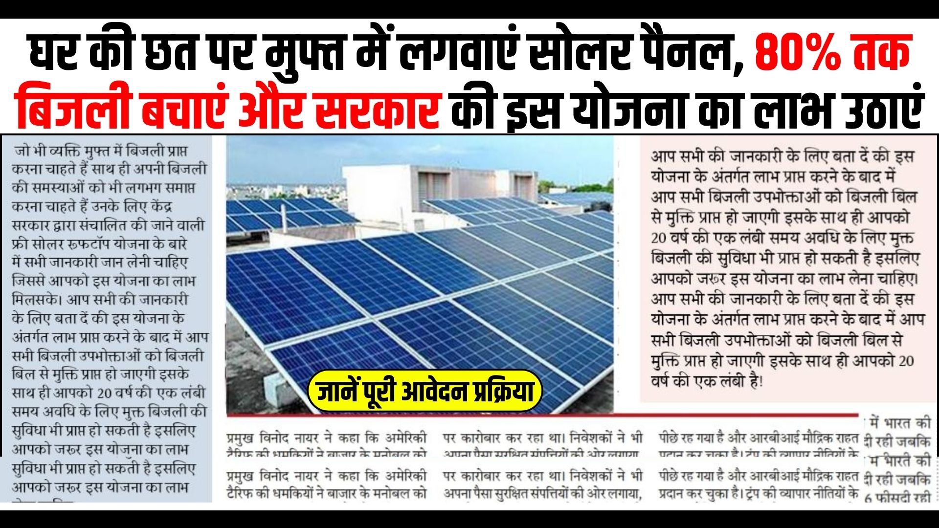 Free Solar Rooftop Yojana 2025