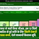 PM Fasal Bima Yojana 2025