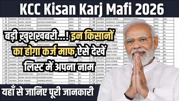 KCC Karj Mafi 2026
